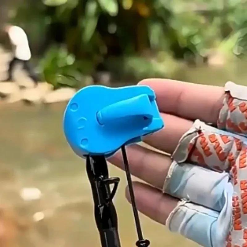 2 attaches rapides pour cannes à pêche fixation sans outil à une main pour cannes 2 brins eau douce