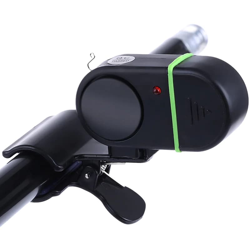 Alarme de touche LED pour canne à pêche avec buzzer sonore - détecteur de morsure de poisson clipable