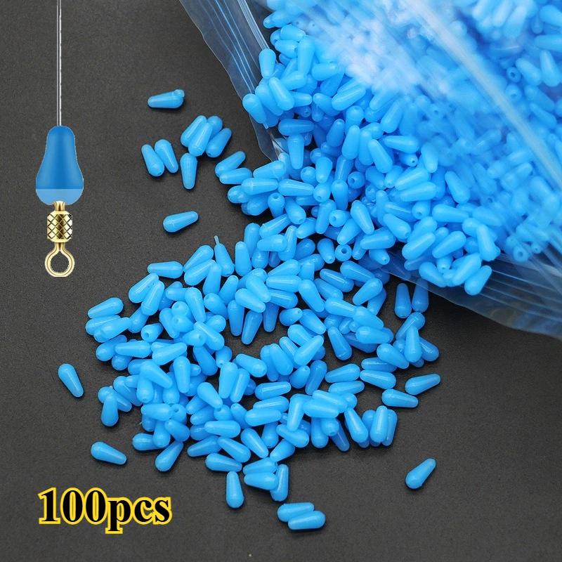 100 flotteurs anti-emmêlement ovales bleus pour pêche en mer - accessoires SeaTool résistants