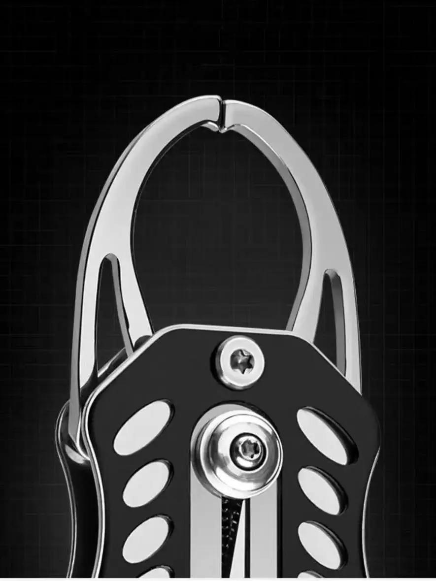 Pince de pêche multifonction mini en acier inox : outil portable pour manipulation des leurres et brochets