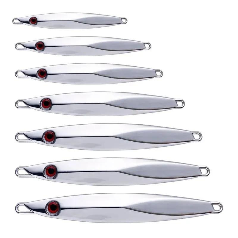 Leurre de pêche jig métal zinc allié qualité supérieure avec yeux 3D, leurre artificiel plombé pour