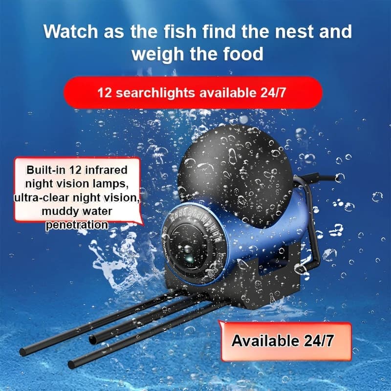Détecteur poissons caméra sous-marine visuelle HD sonde vision nocturne ancre essentiels pêche