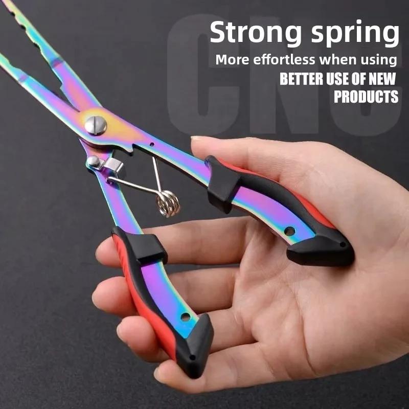 Coupe-fil ergonomique anti-dérapant et coupe-noeuds haute résistance pour pêche