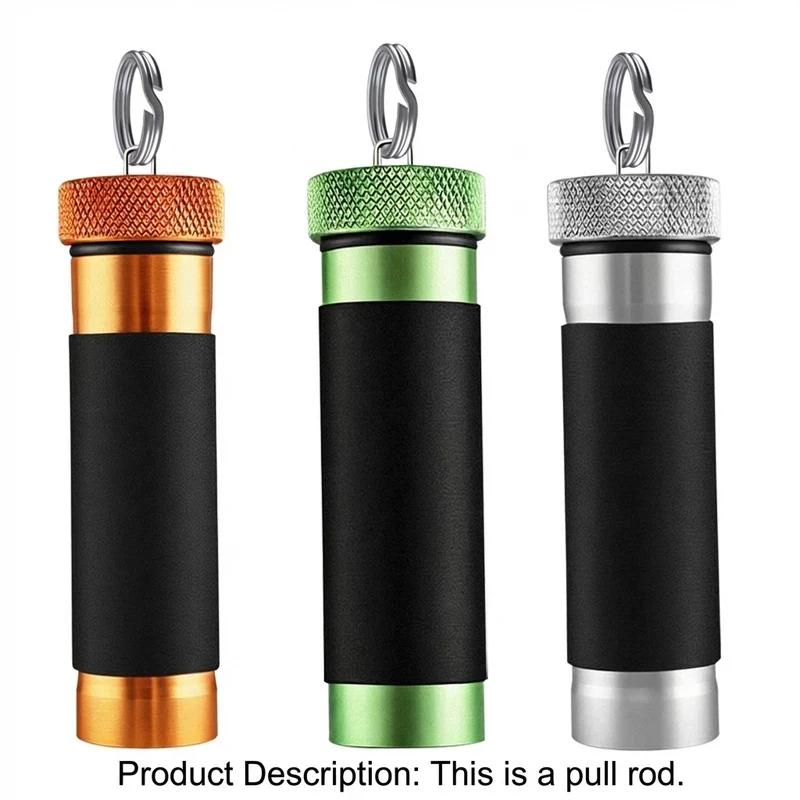 Line Pull Rod Aluminum Alloy,Rubber Anti-Slip,Snag Line Pulling,Hook Tying & Kno