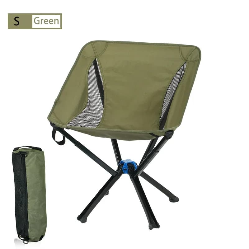 Petite chaise pliante camping rapide - Siège lune portable randonnée pique-nique pêche léger