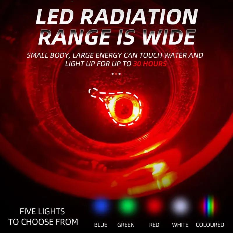 10 LED attracteurs lumineux pour pêche profonde - lumière sous-marine pour calmar et poissons