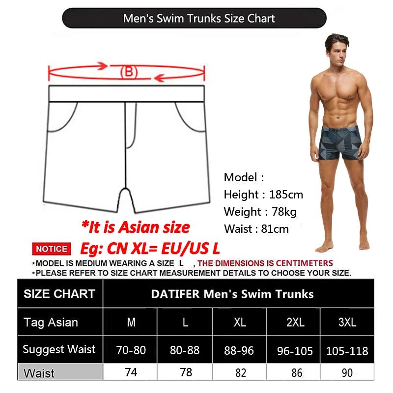 Maillot de bain homme Datifer 2026 - Slip de bain respirant réglable pour pêche et activités nautiques