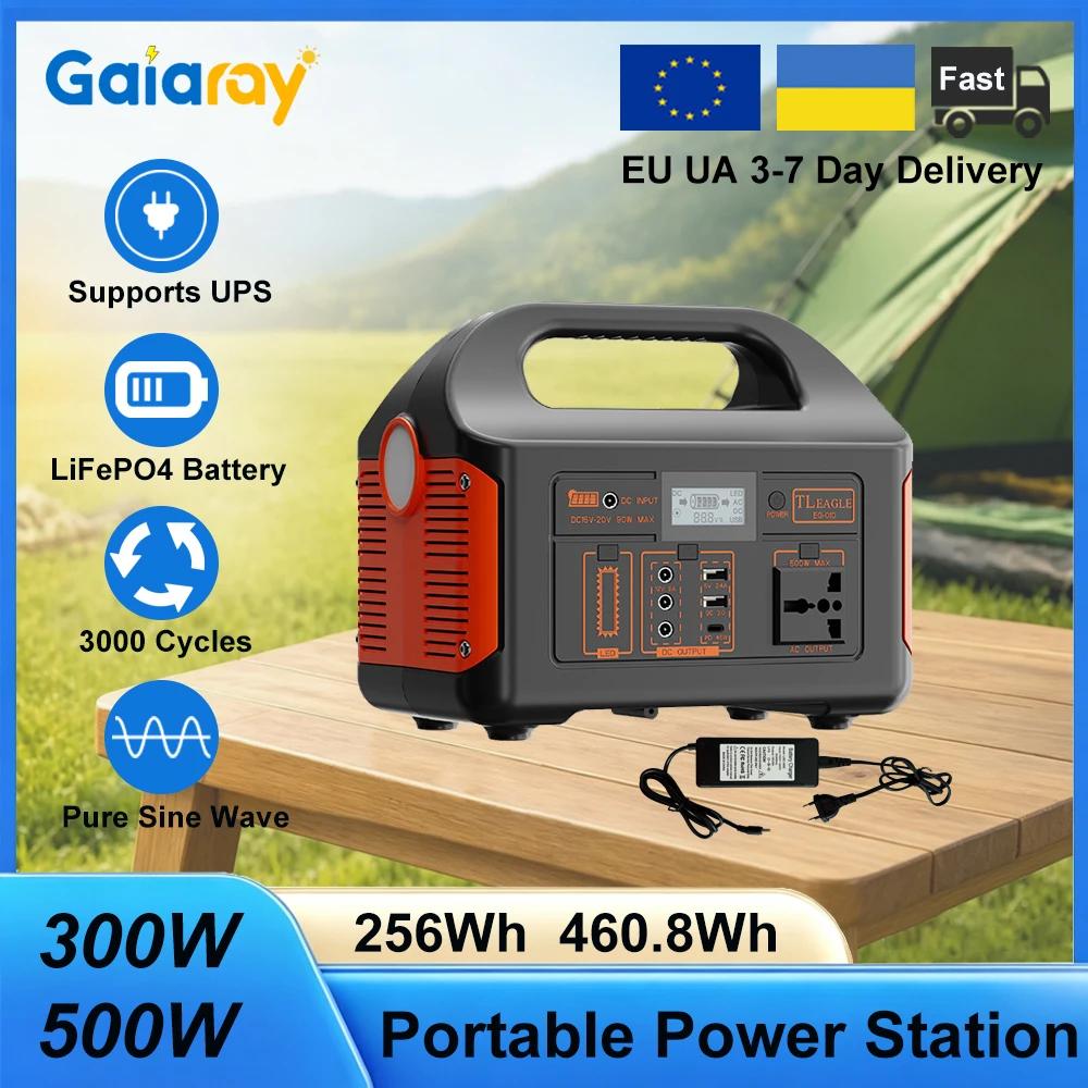 GaiaRay 500W 300W Générateur Solaire Portable LiFePO4 - Alimentation d'Urgence pour Pêche Extérieure