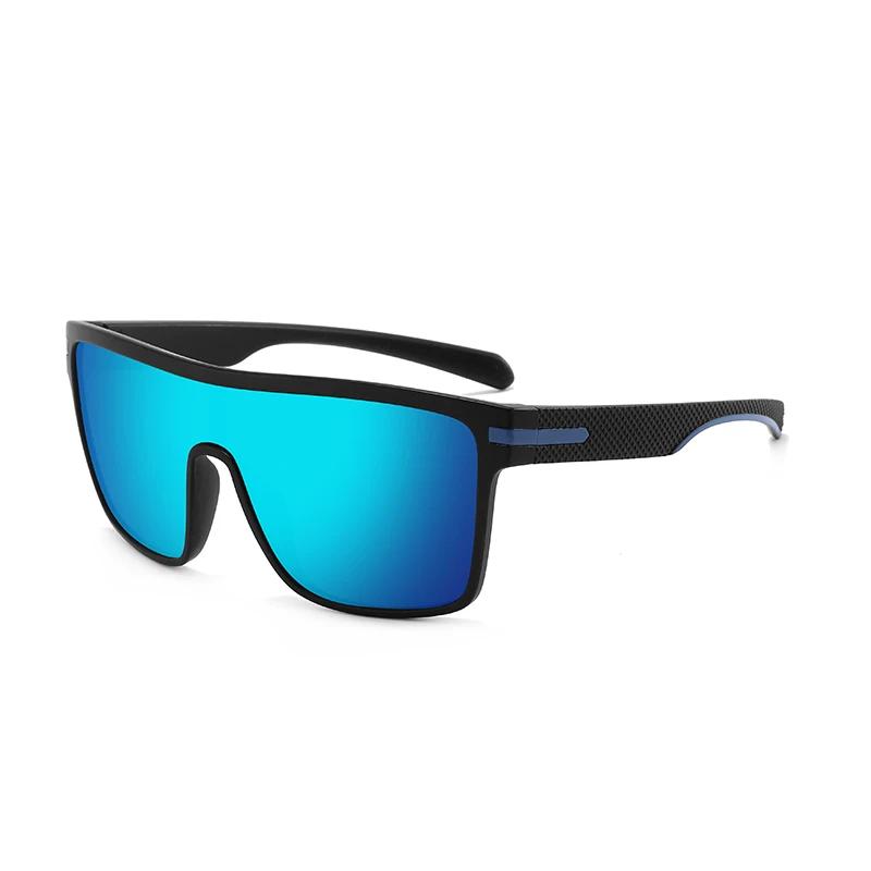Lunettes de soleil polarisées carrées oversize - Anti-éblouissement pour conduite - Hommes UV400 - Modèle miroir