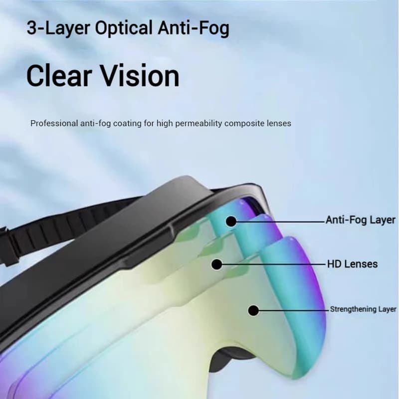 Lunettes de natation colorées électroplacées anti-buée grandes montures UV400 - Style et performance
