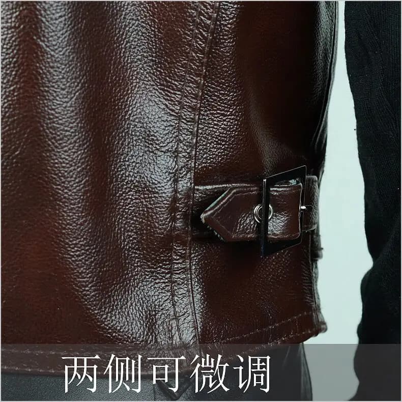 Gilet motard homme en cuir de vache véritable - Veste sans manches cuir véritable tailles L à 8XL
