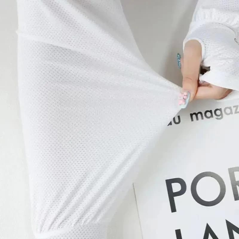 Manches de protection pêche été soie glacée anti-UV conduite extérieur manches lapin femmes