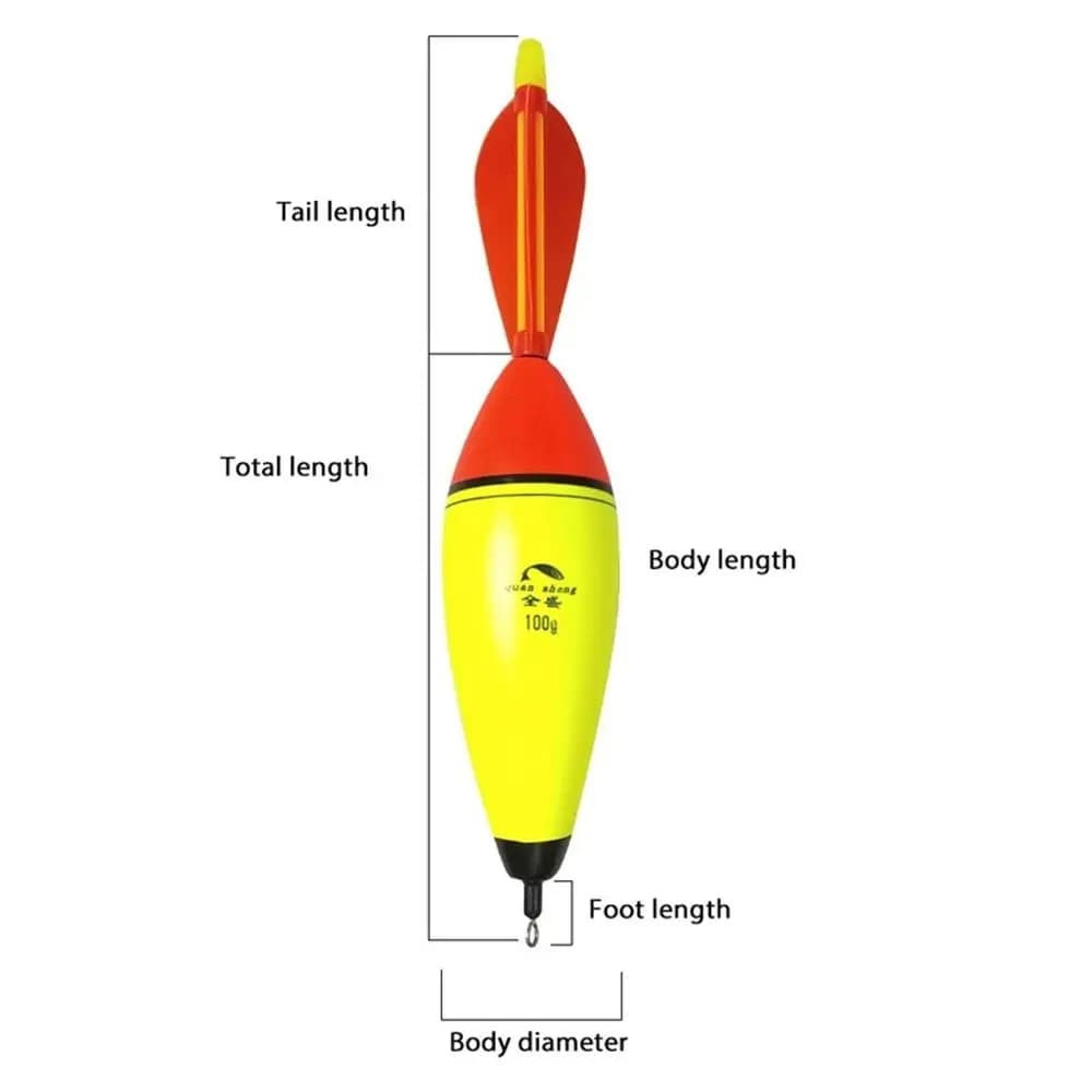 Flotteur lumineux EVA pour pêche de nuit mer roche avec bouchon mousse fluorescent pêche nocturne