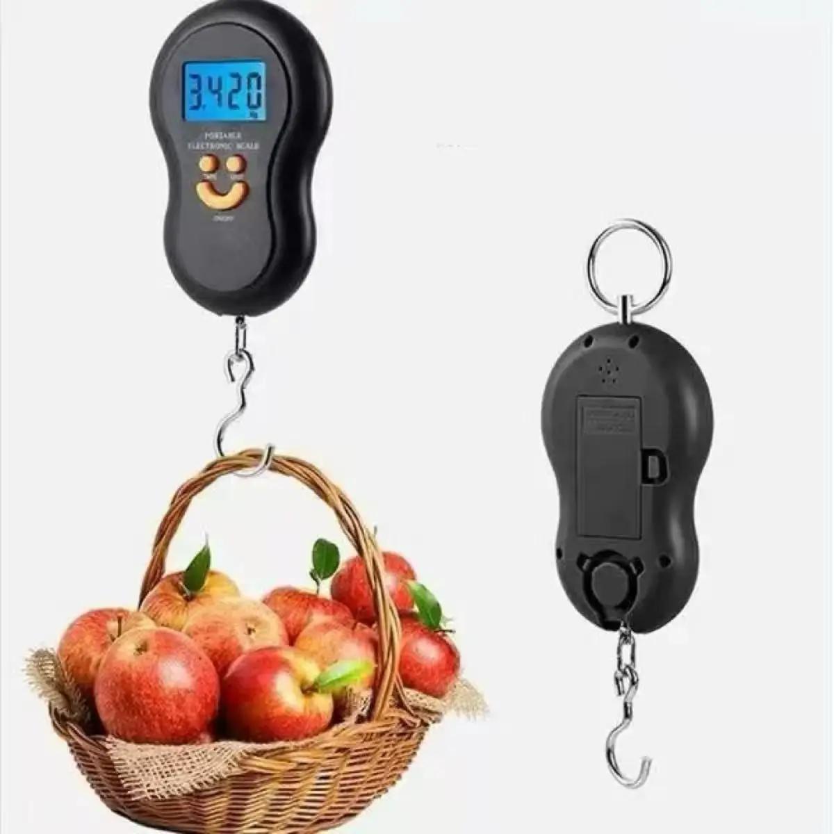 Balance numérique suspendue 50kg cuisine pêche - Pèse-poche LCD rétroéclairé voyage bagages poids