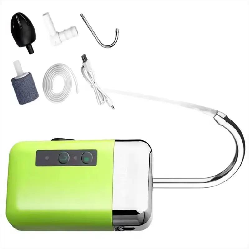 Pompe à oxygène rechargeable avec capteur - Accessoire multifonction pour vivier et pêche en mer