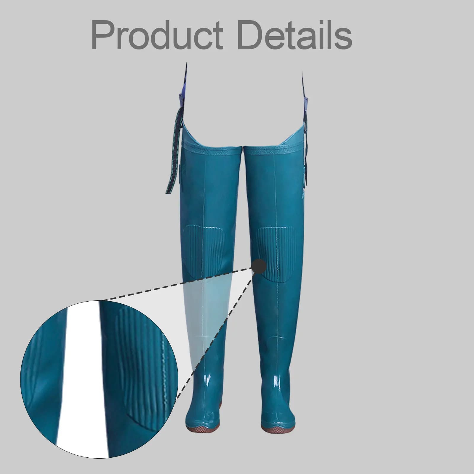 Bottes waders pêche extérieur PVC haute couverture imperméables jardin travaux humides