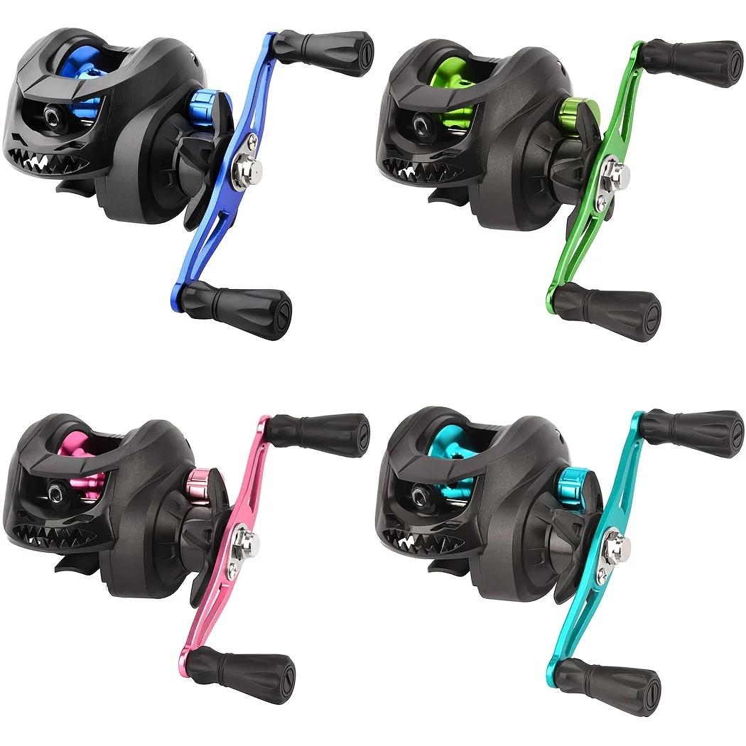 Moulinet baitcasting 7.2:1 haute vitesse anti-tangle - Pour pêche eau douce et mer longue distance