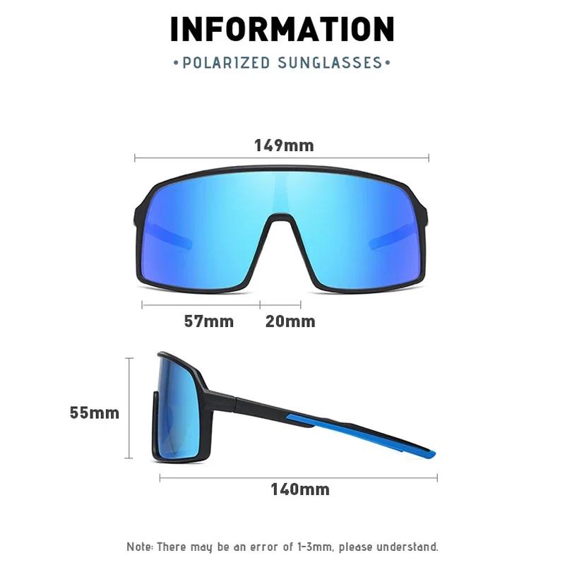 Lunettes sport polarisées photochromiques TR90 grand cadre - Pêche vélo MTB baseball protection UV400 homme femme