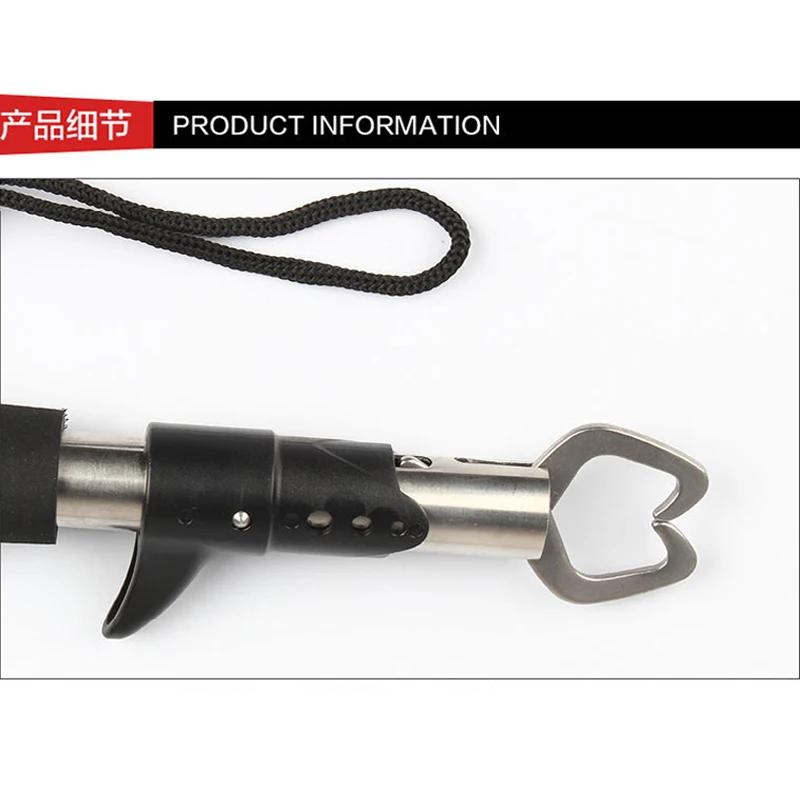 Pince à lèvres portable pour poisson avec pèse-poisson et mètre ruban - Outil de pêche en acier inoxydable