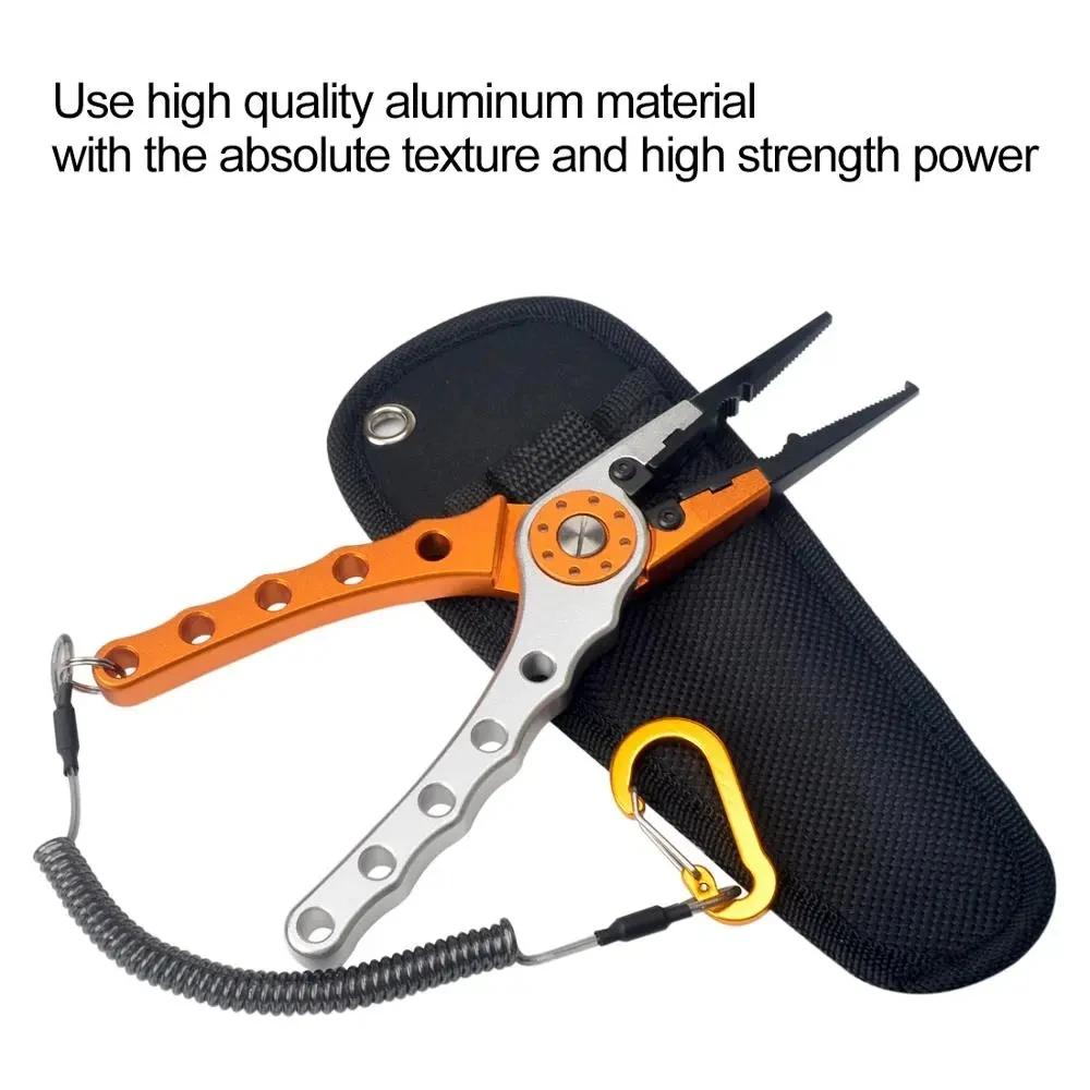 Pince multifonction aluminium coupe-ligne dégorgeoir - Ciseaux pêche 20cm 150g