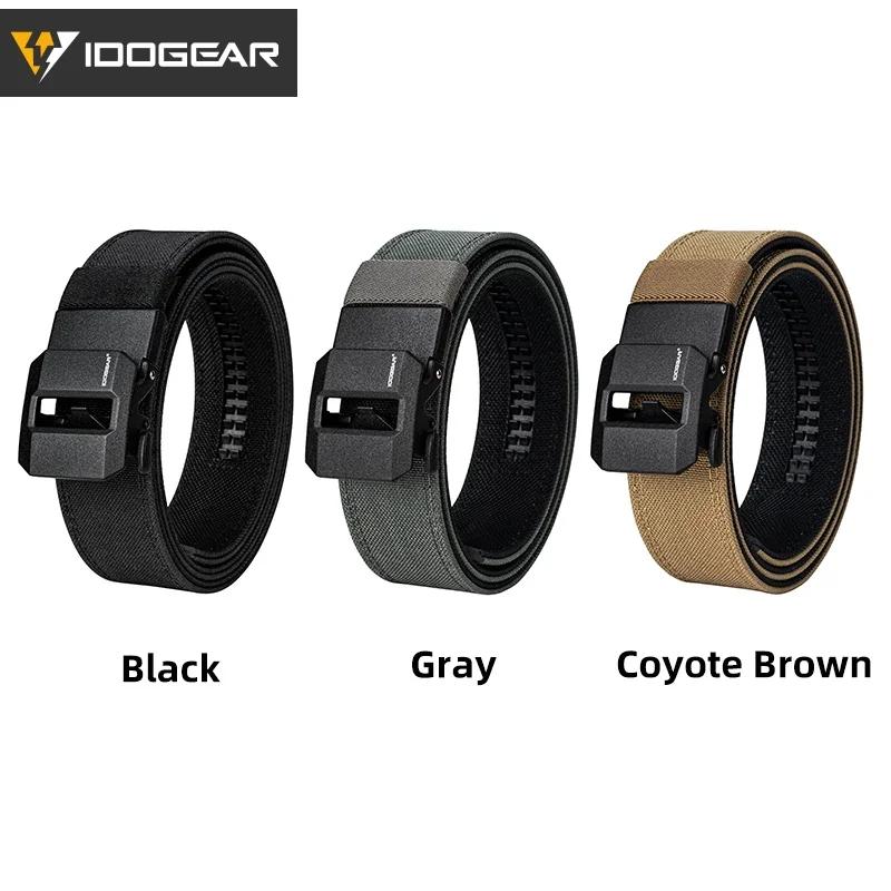 Ceinture tactique rigide 1.5 pouces IDOGEAR boucle automatique - Équipement pêche IPSC durable 3430
