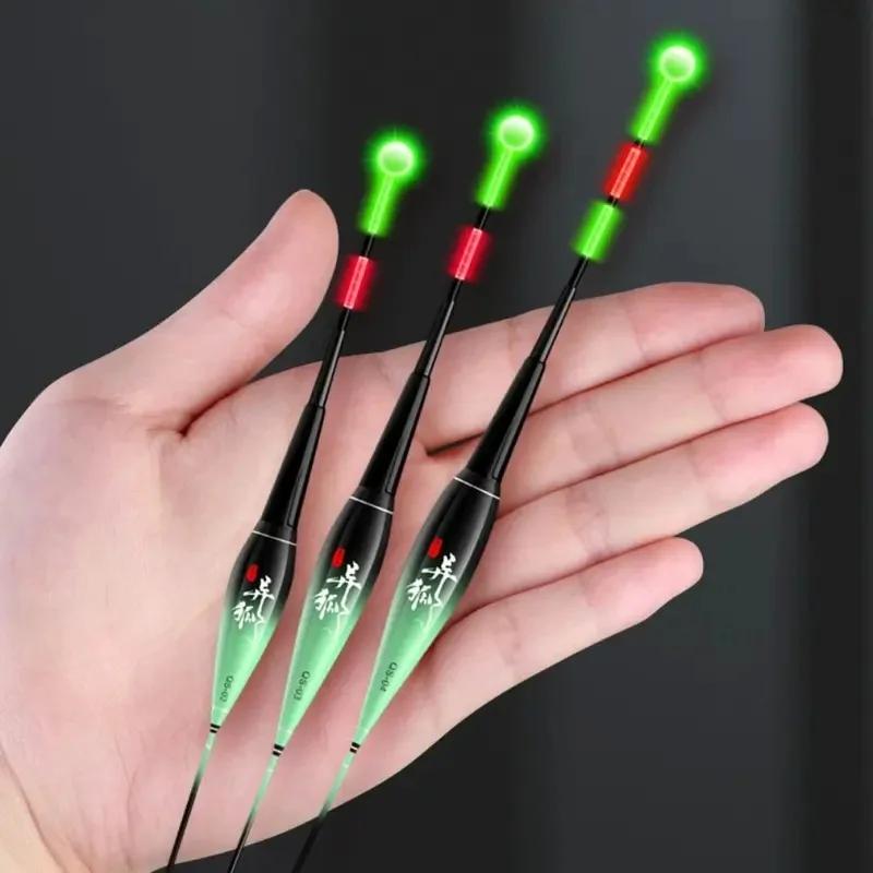 Flotteur électronique LED TINSOL 2026 pour pêche de nuit avec capteur gravité et changement couleur - 1.2g-3g