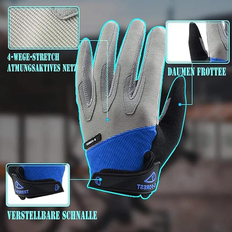 Gants vélo route pleine main anti-dérapant anti-chocs homme femme aussi pour pêche