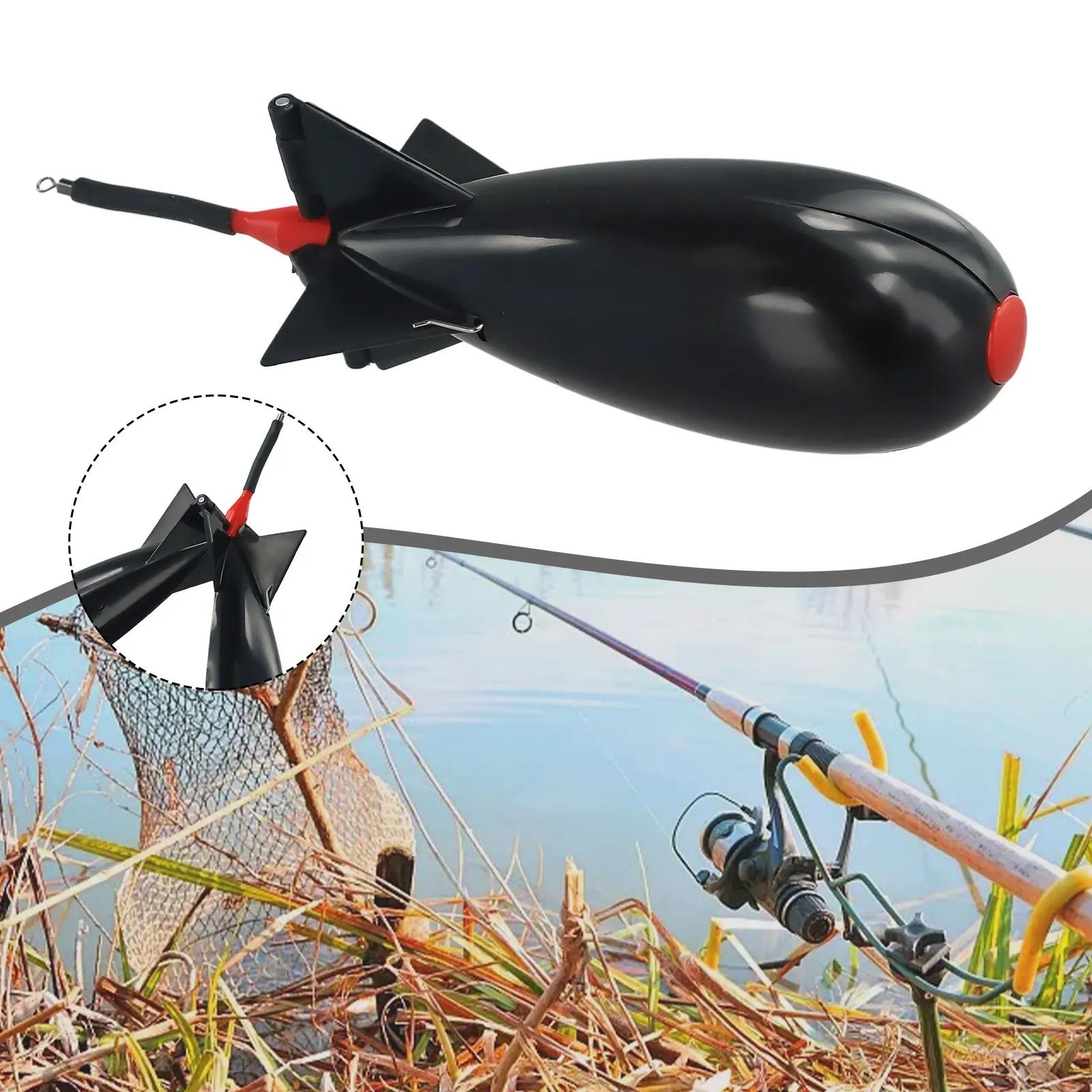 Feeder Rocket Carpe - Lanceur Appâts Spod Bomb Flotteur Porte-Leurres Accessoire Pêche Noir Professionnel