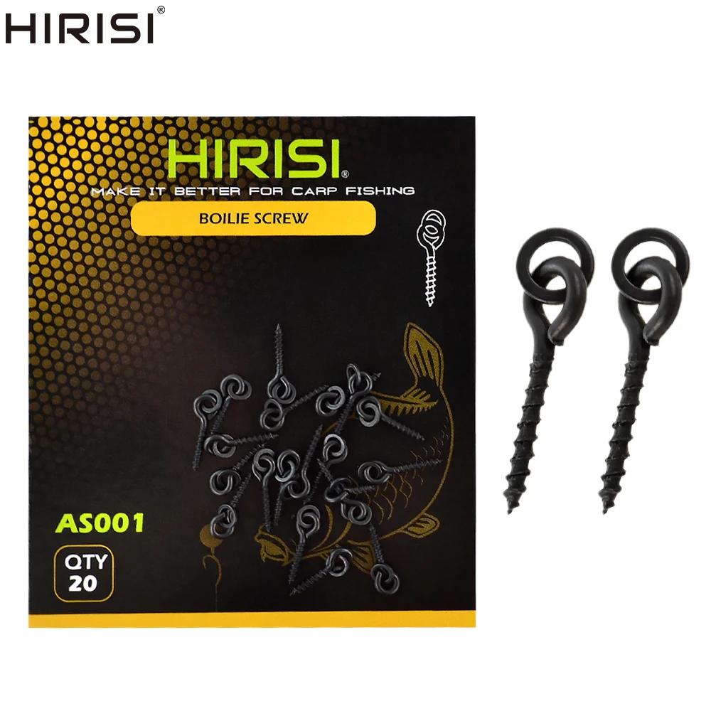 Hirisi 20 pièces vis à boilies pour carp fishing avec anneau solide outil appât chod rigs