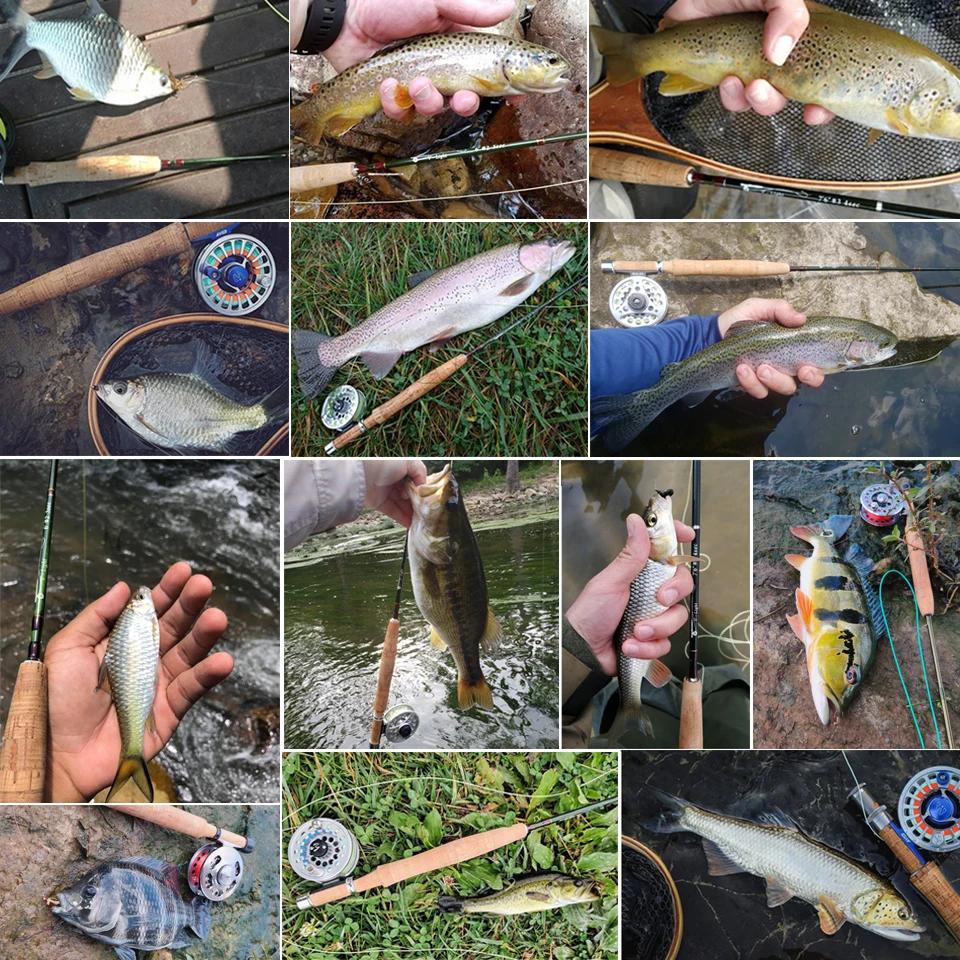 Canne à mouche V-Light Maximumcatch 6-7.5ft 1/2/3WT graphite IM10 ultra légère pêche sèche nymphe