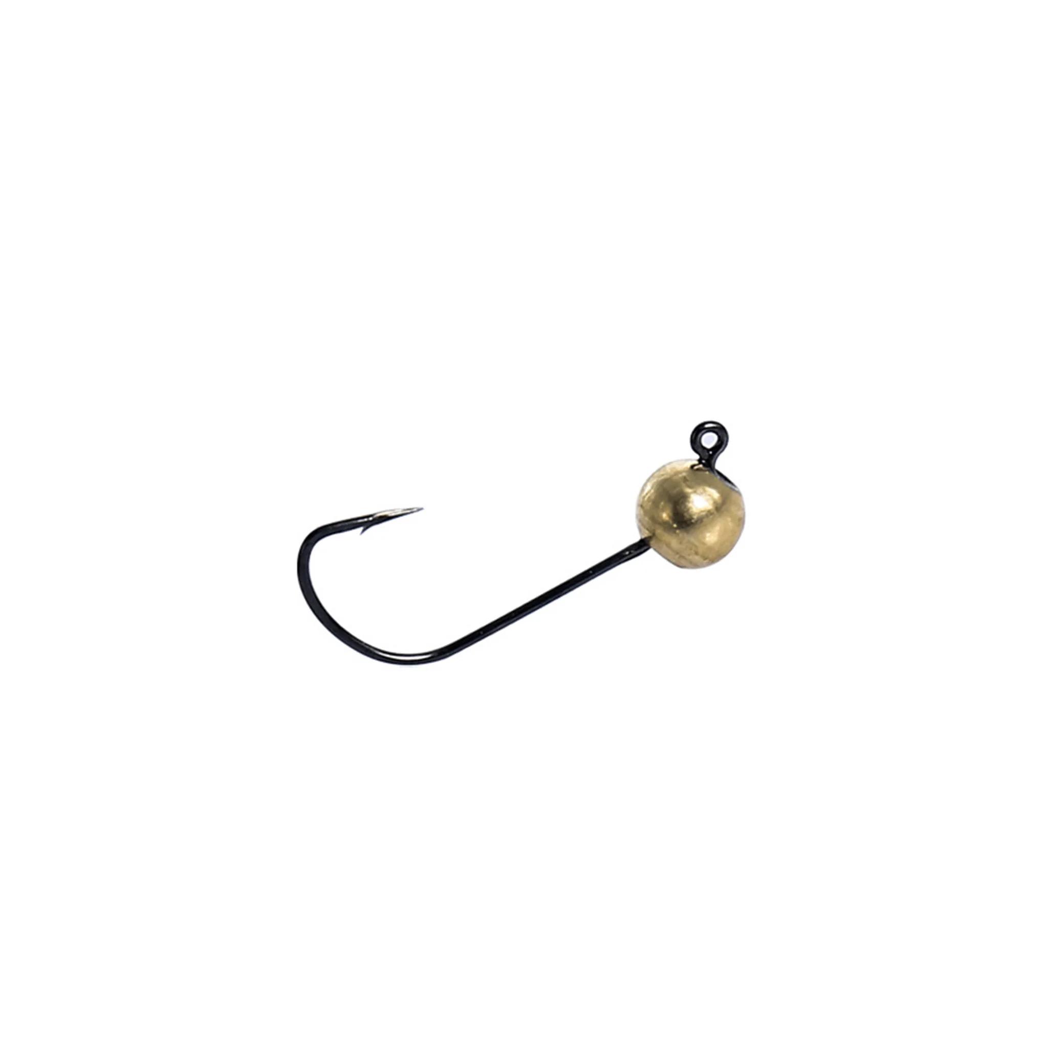 Lot de 5 hameçons jig micro 0.5g à 4g tête cuivre pour leurres souples et mini crankbait