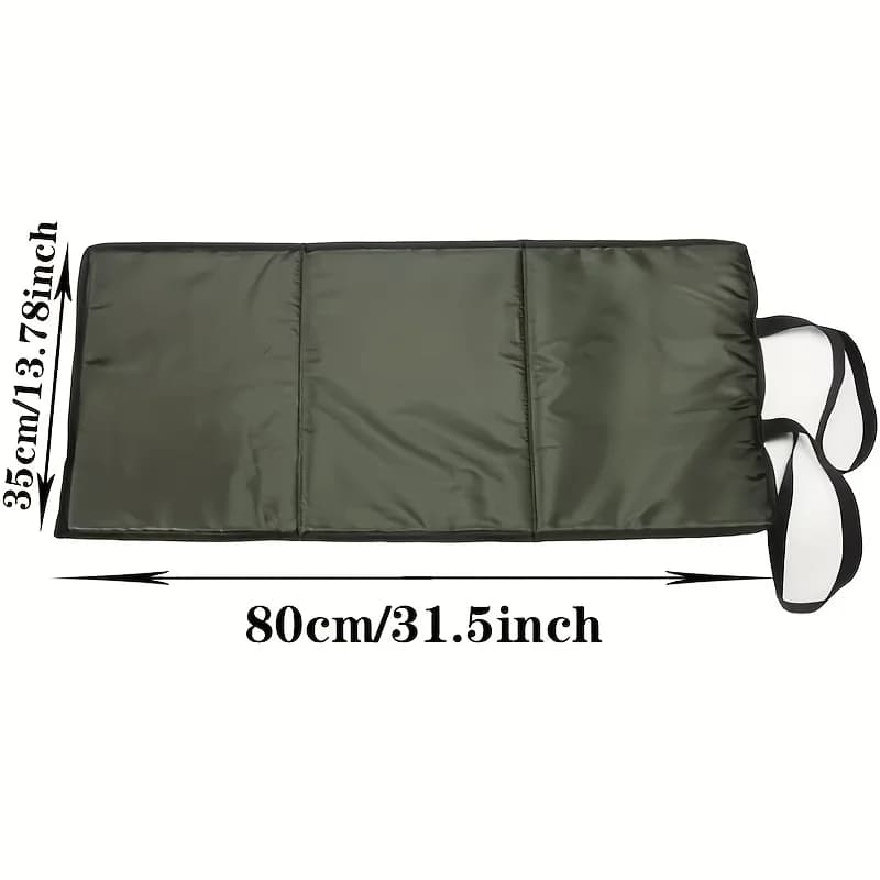 Tapis de décrochage pêche carpe Quick Fish pliable avec règle - Protection 3 couches éponge multi-coussin