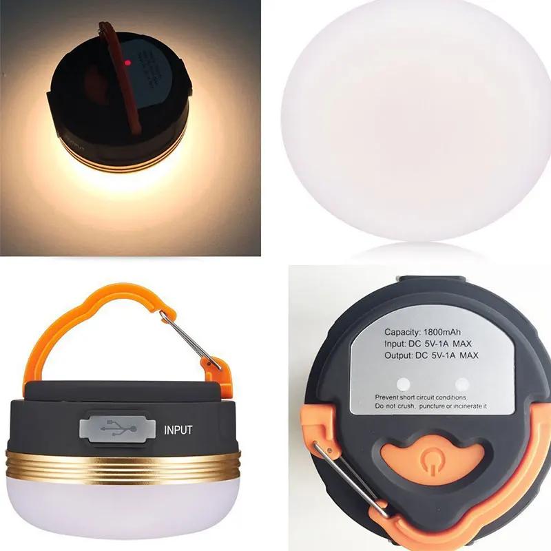 Lampe LED portable camping 3 modes avec aimant - Pour tente, pêche nocturne et éclairage d'urgence