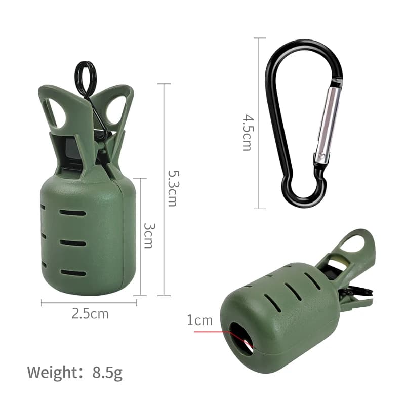 Kit protection leurres calmar 6 pièces Webfoot octopus egi cover avec mousqueton pêche mer