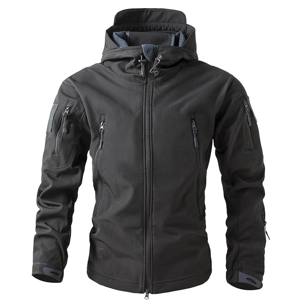 Veste softshell peau de requin homme - Imperméable sportive pour pêche en moto et activités outdoor