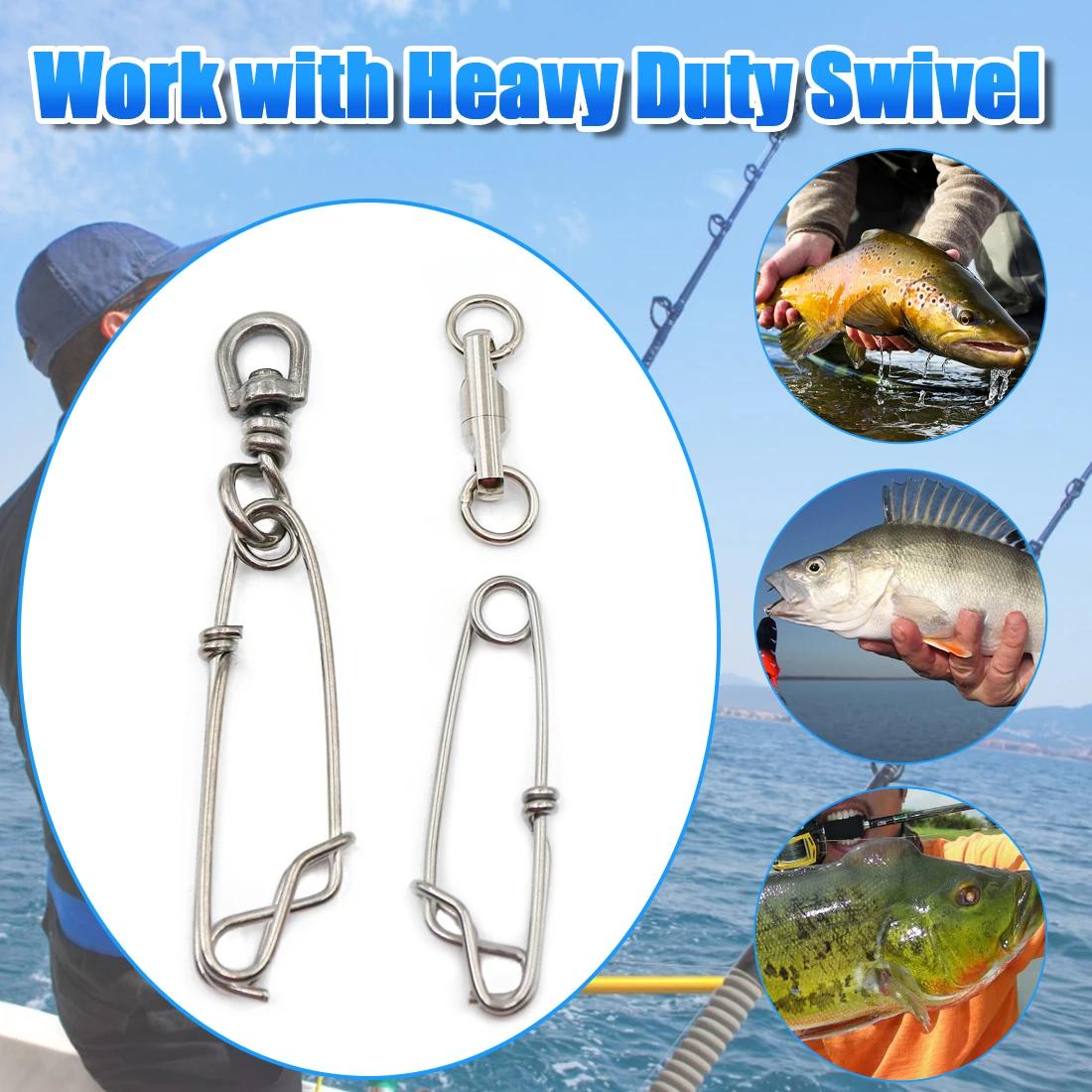 Mousquetons inox pour pêche à la palangre thon et requin avec flotteurs et porte-branches