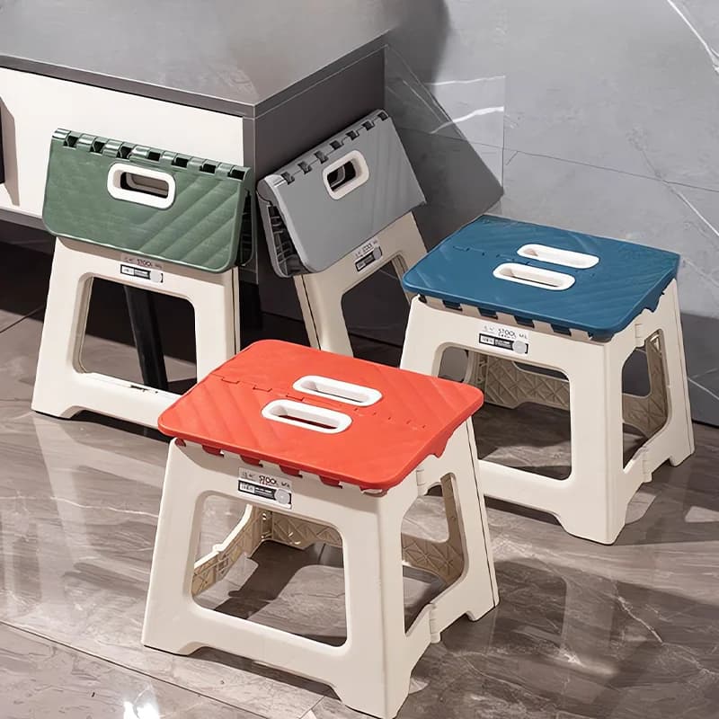 Tabouret pliant pêche portable adulte renforcé - Siège selle plastique épais pour activités extérieures
