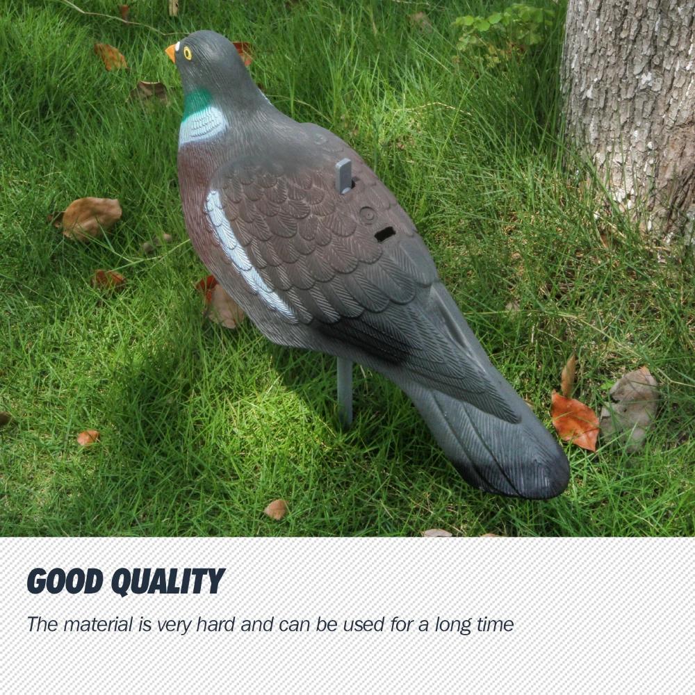 Leurres pigeons GUGULUZA 1/3/6 pièces 40cm réalistes 3D avec piquets - Épouvantail jardin décor extérieur