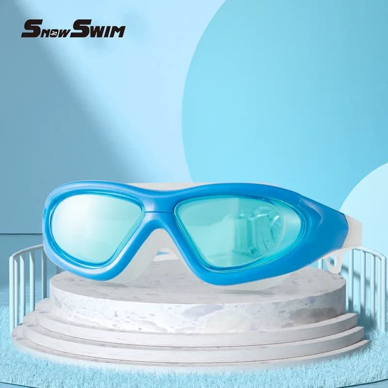 Lunettes de natation grand cadre pour myopie adulte - Corrections -1.5 à -7 avec verres anti-buée
