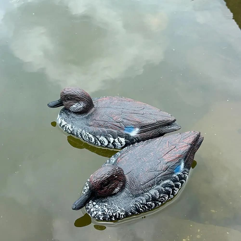 Statue mandarin décor jardin - Leurre canard artificiel pour étang, bassin ou pelouse extérieure