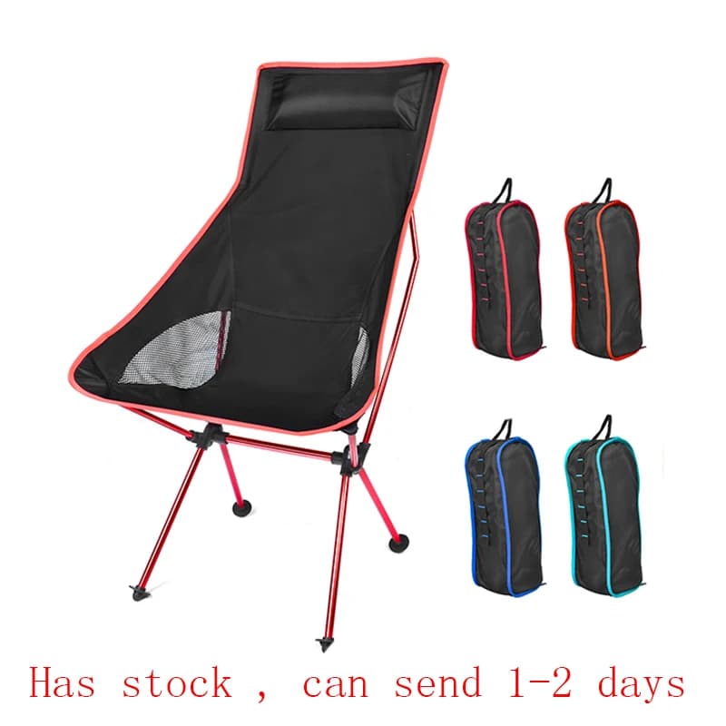 Chaise lune ultralégère pliable portable pour pêche camping jardin et bureau à domicile