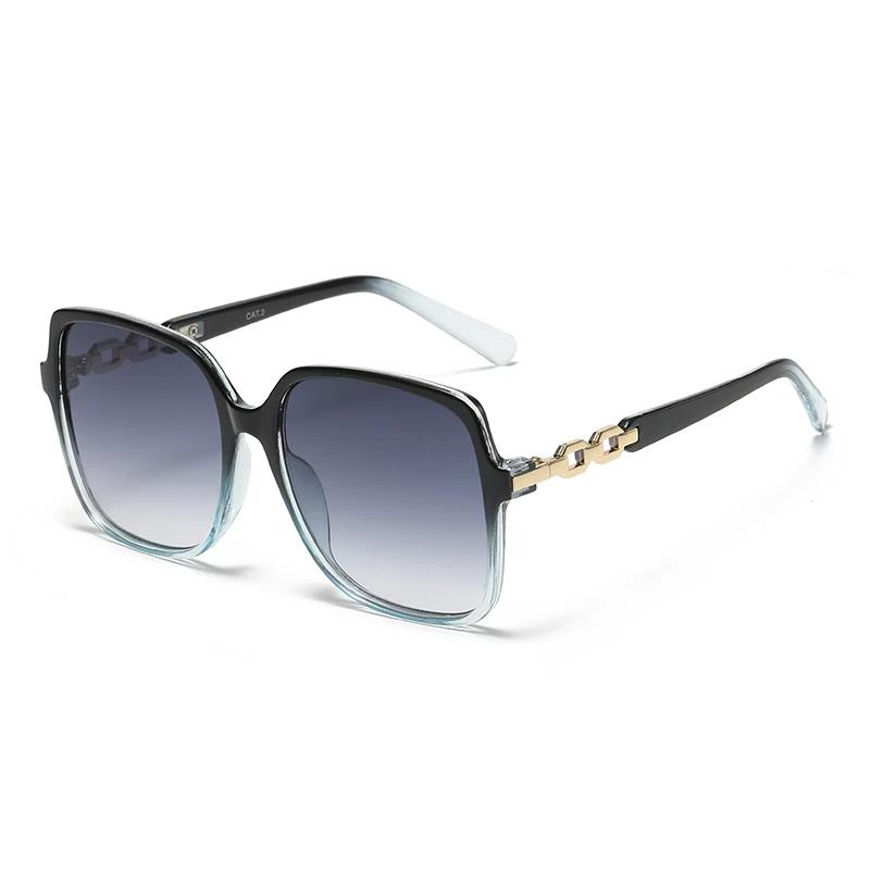 Lunettes de soleil colorées pêche - Grandes montures dégradées UV400 pour pêcheuses fashion