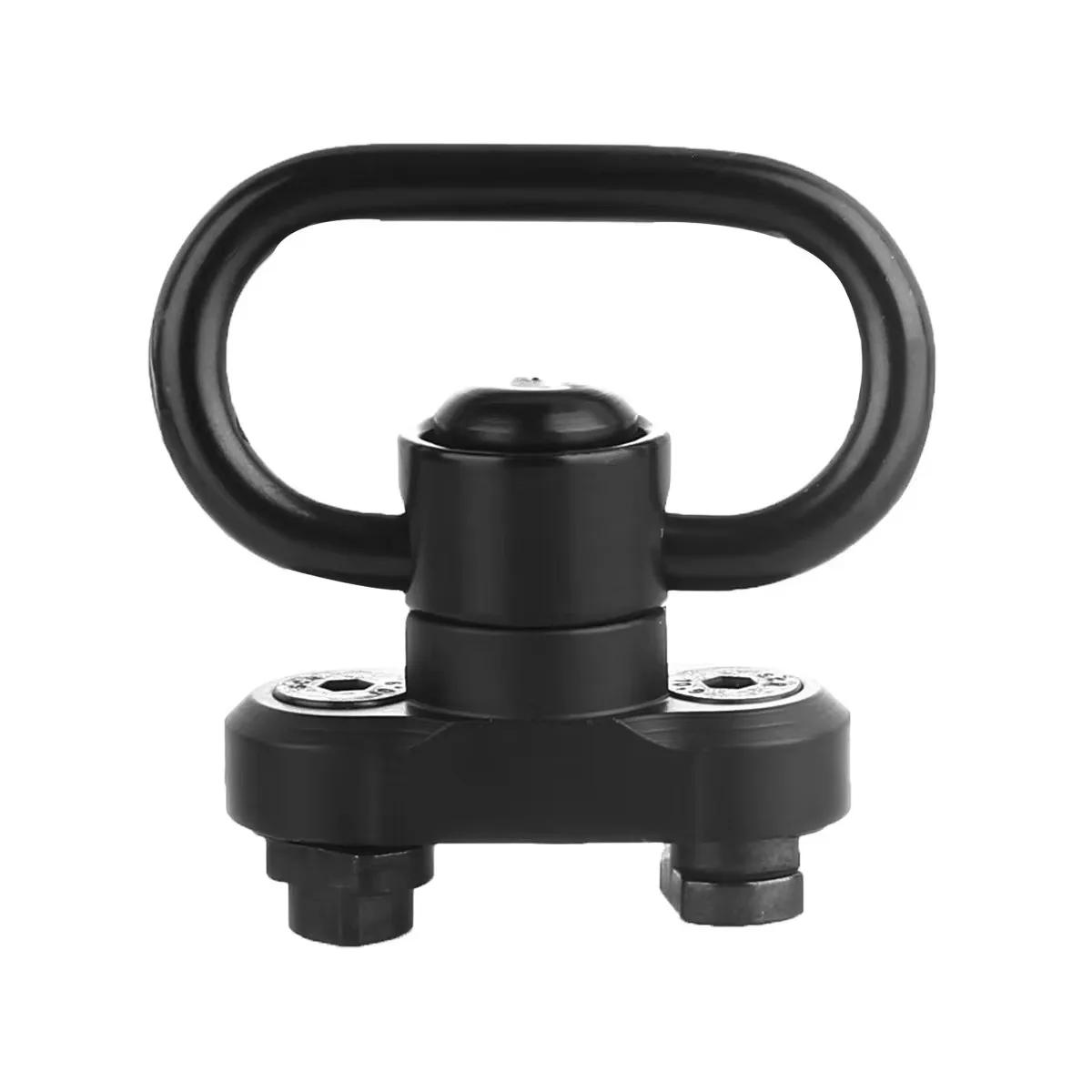 Adaptateur QD M-LOK fixation rail sangle bouton poussoir acier équipement pêche airsoft outdoor