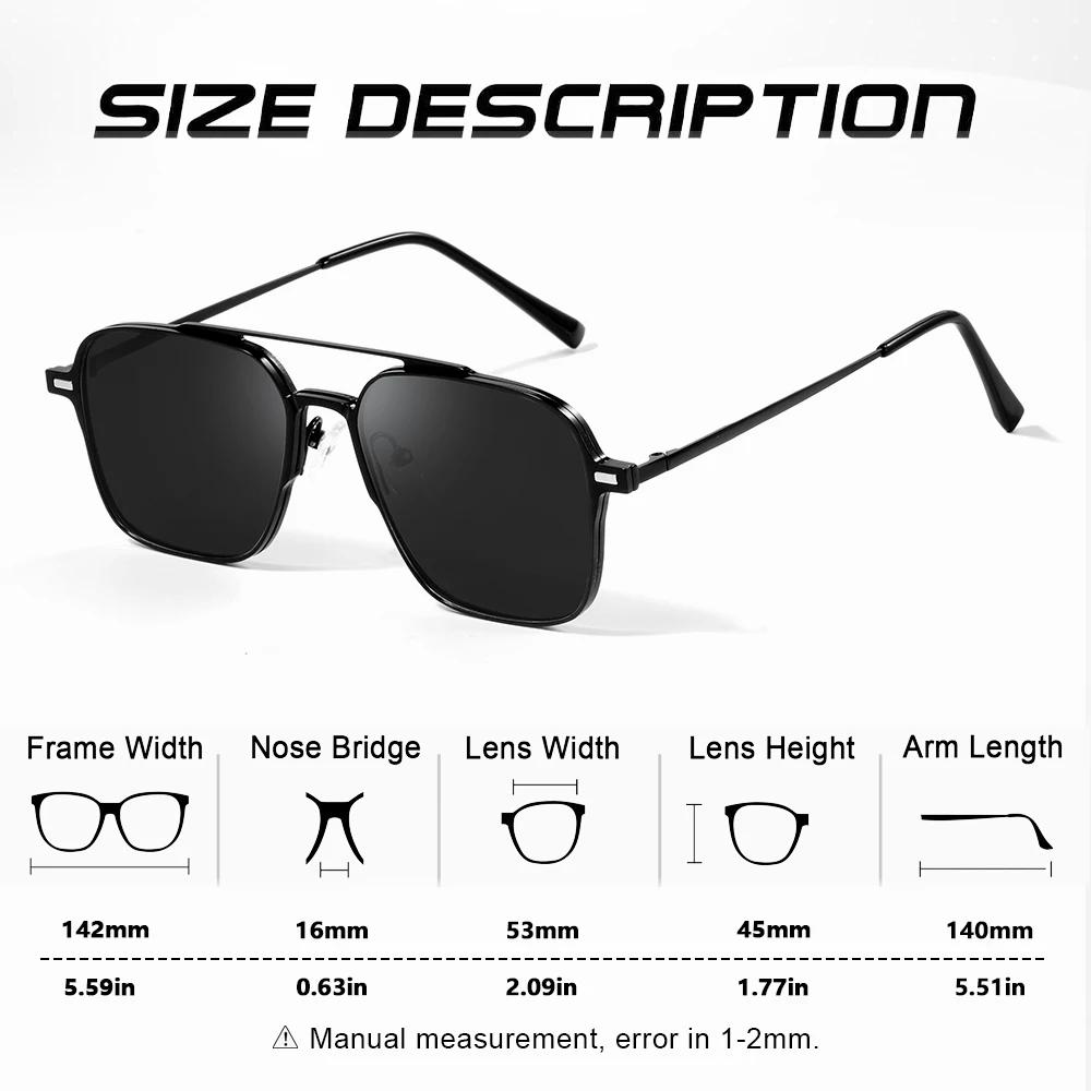 Lunettes magnétiques 3 en 1 métal polarisées ordinateur conduite pêche 2023 UV400 7009