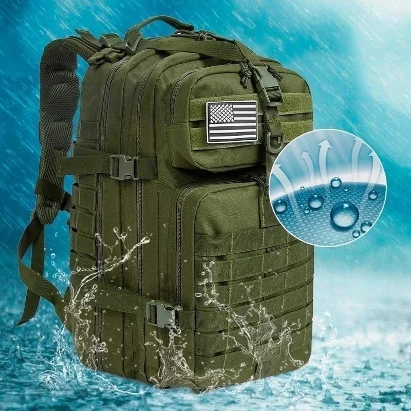 Sac à dos pêche randonnée 30L 50L nylon 1000D étanche - Rucksack tactique chasse sport outdoor camping