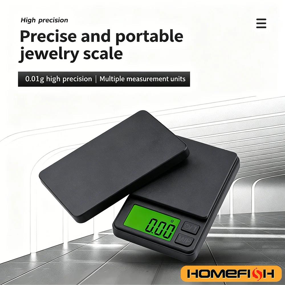 Mini balance pêche précise 500g/0.01g - Balance digitale portable pour appâts et plombs