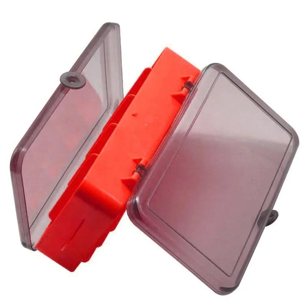 Boîte pêche double face éponge - Rangement leurres hameçons accessoires carpe portable