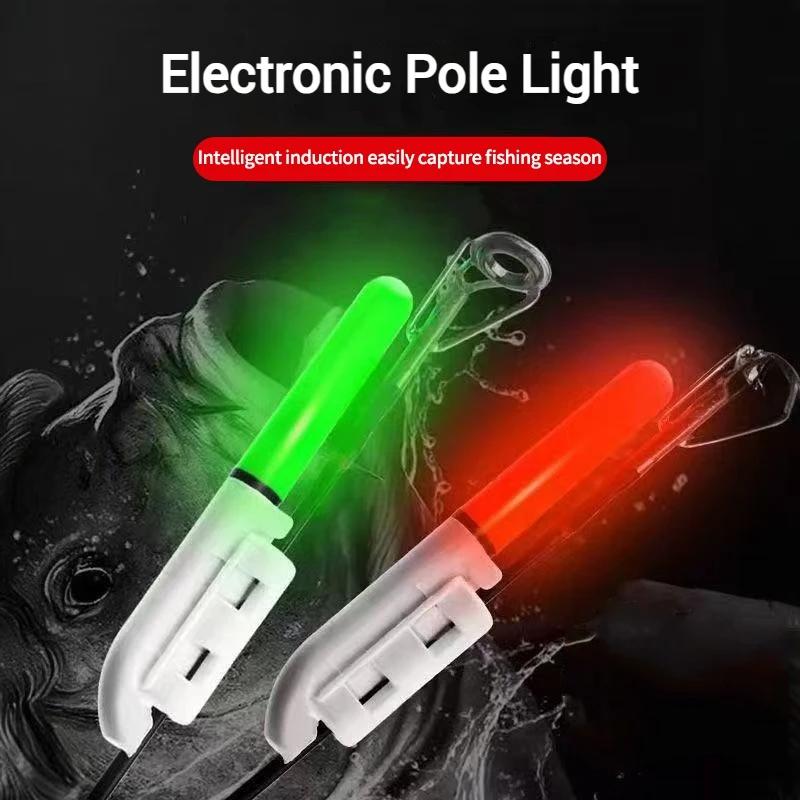 Alarme de touche électronique 5 pièces avec bâton lumineux LED et cloches pour pêche de nuit - CR425