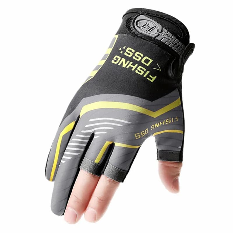 Gants pêche 3 doigts Luya - Protection anti-coupure anti-UV respirants pour équipement pêche sportive