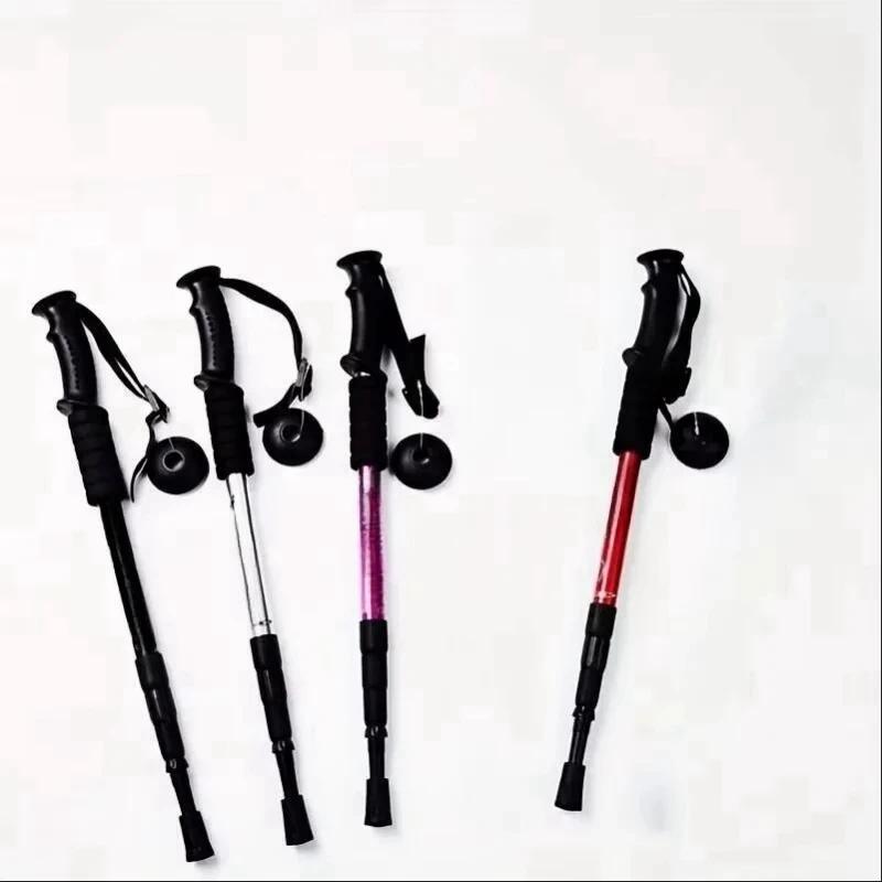 Bâtons randonnée amortissement pliables ultra-légers pêche trekking camping montagne